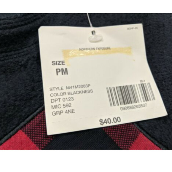 NWT Bechamel Womens Size PM Vest Black Red Plaid - Picture 4 of 7